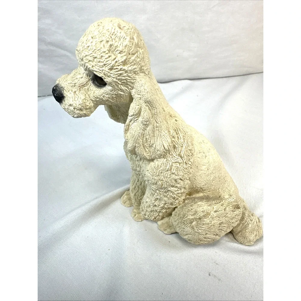 1985 Whiskers by Martha Carey Sitting Poodle Figurine Vintage Retired